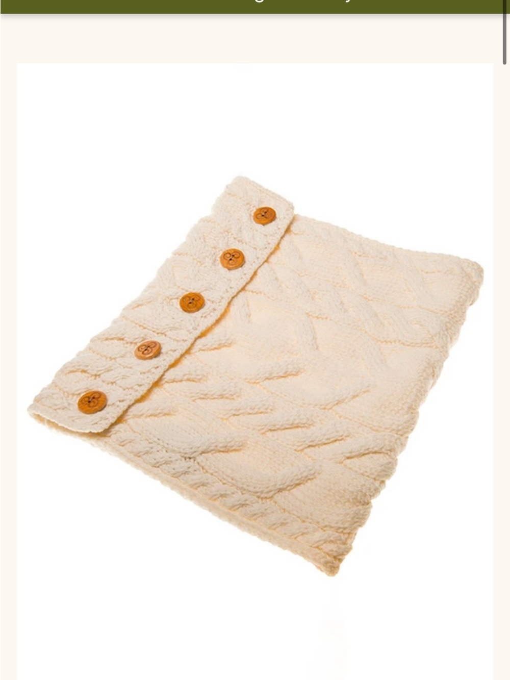 Aran Sweater Market Ladies Aran Merino Buff Cream Ivory